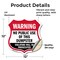 Signmission Dumpster Shield Sign Warning No Public U, 12 Inch X 12 Inch, Vinyl Decal SHI-D-12-379 - alternate 4