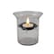 Homeroots 4" Clear Glass Tabletop Hurricane Candle Holder With Candle 483924 - alternate 1