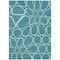 Homeroots 8' X 10' Teal Blue Ivory And Green Abstract Washable Indoor Outdoor Area Rug 600573 - alternate 1