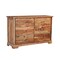 Homeroots 60" Brown Solid Wood Live Edge Six Drawer Double Dresser 552246 - alternate 5