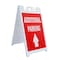Signmission Additional Parking With Up Arrow, A-Frame & 2 Decals Installed, Heavy-Duty Plastic Frame SBHD-D-2436-AdditionalParkingWithUpArrow - alternate 1