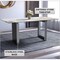 Leisuremod Astra Modern Dining Table with Stainless Steel Base with Sintered Stone Top ATSS-55CG-S - alternate 2