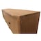 Homeroots 80in Natural Distressed Solid Wood Live Edge Credenza With Four Doors 606283 - alternate 3