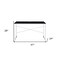 Homeroots 47" Black and Silver Writing Desk 491489 - alternate 3