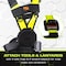 Fall Safe Safety Harness, Aluminum, 2XL, Black/Green FS242IB-2XL - alternate 4