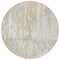 Homeroots 8' Beige And Ivory Round Abstract Washable Indoor Outdoor Area Rug 613322 - alternate 2