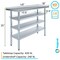 Amgood 18in D x 48in L Stainless Steel Table, Three Undershelves AMG WT-1848-3SH-Z - alternate 2