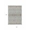 Homeroots 10' X 14' Ivory Red And Gray Geometric Washable Indoor Outdoor Area Rug 612189 - alternate 3