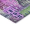 Homeroots 8' Purple Lilac And Green Round Village Houses Washable Indoor Outdoor Area Rug 577873 - alternate 3