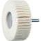 Pferd 3'' Mounted Felt Flap Wheel, 1'' Thick - 1/4'' Shank, Soft Grade 48550 - alternate 1