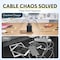 Overtime 4-in-1 Retractable Wall Charger with USB-C and Lightning Cables, Black D36 - alternate 2