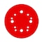 Diablo Sanding Disc, 5 in Dia, 320 Grit, Super Fine, Ceramic Abrasive, 12-Hole Red, 15PK DCD050320H15G - alternate 1
