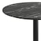 Flash Furniture Commercial 36" Black Faux Marble HPL Tabletop with Black Table Height RD Base ST-RD36-BKMAR-TR24-GG - alternate 4