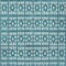 Homeroots 9' X 12' Teal Blue And Ivory Geometric Washable Indoor Outdoor Area Rug 613811 - alternate 2