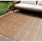 Homeroots 9' X 12' Copper And Beige Ombre Washable Indoor Outdoor Area Rug 595827 - alternate 1