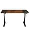 Homeroots 55" Adjustable Brown and Black and Black Computer Desk 528677 - alternate 1