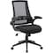 Boss Task Chair, Black Back, 27 in W 27" L 44" H, Flip, Mesh Seat B6776-BK - alternate 1