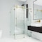Vigo 34 in. L x 46 in. W x 74 in. H Frameless Sliding Rectangle Shower Enclosure in Matte Gold VG6051MGCL48 - alternate 3