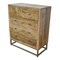 Homeroots 28" Brown Solid Wood Five Drawer Gentleman's Chest 489198 - alternate 1