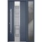 Vdomdoors Steel Door Deux 0757 Gray Graphite Sidelight Exterior Window Stainless Inserts Single Modern Painte DEUX0757EXD-GRE-W36+12 x H80-Right-hand Inswing - alternate 4