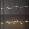 Jonathan Y Ikon 63" 8-Light Modern Vintage Arm-Adjustable Iron Linear LED Pendant, Chrome JYL7599A - alternate 3