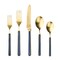 Mepra Fantasia Ice Gold Flatware Set - 5 Pieces - Cobalt 10C622005OI - alternate 1