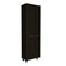 Homeroots 28" Black Wall mounted Accent Cabinet With Twelve Shelves And Six Drawers 546376 - alternate 1