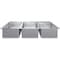 Amgood 16 in. x 20 in. x 12 in. Stainless Steel 3 Compartment Drop-In Sink. NSF AMG SINK DIS S3C-162010-NF-Z - alternate 2