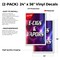 Signmission E-cigs & Vapors Sold Here, Vinyl Decals Only 24 Inch x 36 Inch, Vinyl Decal, 2PK DSB-2436-2PACK-E-cigs & Vapors Sold Here - alternate 2