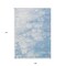 Homeroots 9' X 12' Sky Blue Denim Blue And Silver Abstract Washable Indoor Outdoor Area Rug 582222 - alternate 5