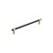 Amerock Mergence 8-13/16 inch 224mm Center-to-Center Matte Black/Golden Champagne Cabinet Pull BP36861FBBBZ - alternate 1