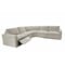Homeroots 144in Beige Fabric Solid Wood Sofa 674616 - alternate 2