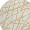 Homeroots 8' Gold And Ivory Round Abstract Washable Indoor Outdoor Area Rug 614349 - alternate 4