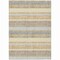 Homeroots 3' X 5' Gold And Silver Striped Washable Indoor Outdoor Area Rug 632209 - alternate 3