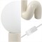 Jonathan Y Katya 18" Scandinavian Minimalist Ceramic Spiral Tube LED Table Lamp, Light Gray JYL5500D - alternate 3