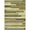 Homeroots 8' X 10' Olive Green Ivory And Beige Striped Washable Indoor Outdoor Area Rug 613305 - alternate 3