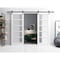 Sartodoors Barn Interior Door, 18" x 84", Chocolate QUADRO4002DB-WS-4896 - alternate 2