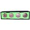 Deejay Led For 12-in Four Horn Side Speaker Enclosure GREEN Vinyl cloth colored D12H4VYGREENSIDE - alternate 2