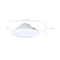 Satco 9/11/13W LED Downlight Retrofit 27K/30K/35K/40K/50K CCT 6 Inch Regressed Wafer Round S11897 - alternate 2