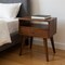 Homeroots 22" Brown Solid Wood One Drawer Nightstand 651531 - alternate 4