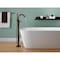 Delta Trinsic Single Handle Floor Mount Tub Filler Trim with Hand Shower T4759-RBFL - alternate 4