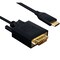 Sanoxy 6ft USB 3.1 Type C Male to VGA 1920x1200 at 60Hz Male Cable, Black SNX-CBL-LDR-U3109-1106 - alternate 1
