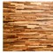 Homeroots Brown 3D Embossed Geometric Teak Reclaimed Wood Decorative Wall Panels 617482 - alternate 4