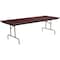 Flash Furniture Rectangle Folding Table, Laminate Top, Wood Grain YT-3696-MEL-WAL-GG - alternate 1