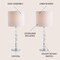 Jonathan Y Cary 27.5" Modern Stacked Crystal/Metal LED Table Lamp, Chrome/Clear, 2PK JYL5053A-SET2 - alternate 5