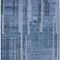 Homeroots 3' X 5' Navy Blue And Gray Striped Washable Indoor Outdoor Area Rug 602791 - alternate 2