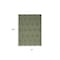 Homeroots 6' X 9' Dark Green And Light Green Geometric Indoor Outdoor Area Rug 550188 - alternate 2