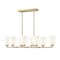 Z-Lite Oren 8-Light Linear Chandelier, 17.5 in W, Modern Gold 7004-8L-MGLD - alternate 4
