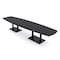 Skutchi Designs Arc Boat Conference Table, 45 in W, 168 in L, Grey HAR-ABOT-48x168-DOU.BK-WA7949 - alternate 1