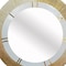Homeroots 36" Gold and White Round Aluminum Ribbed Edge Framed Accent Mirror 485062 - alternate 2